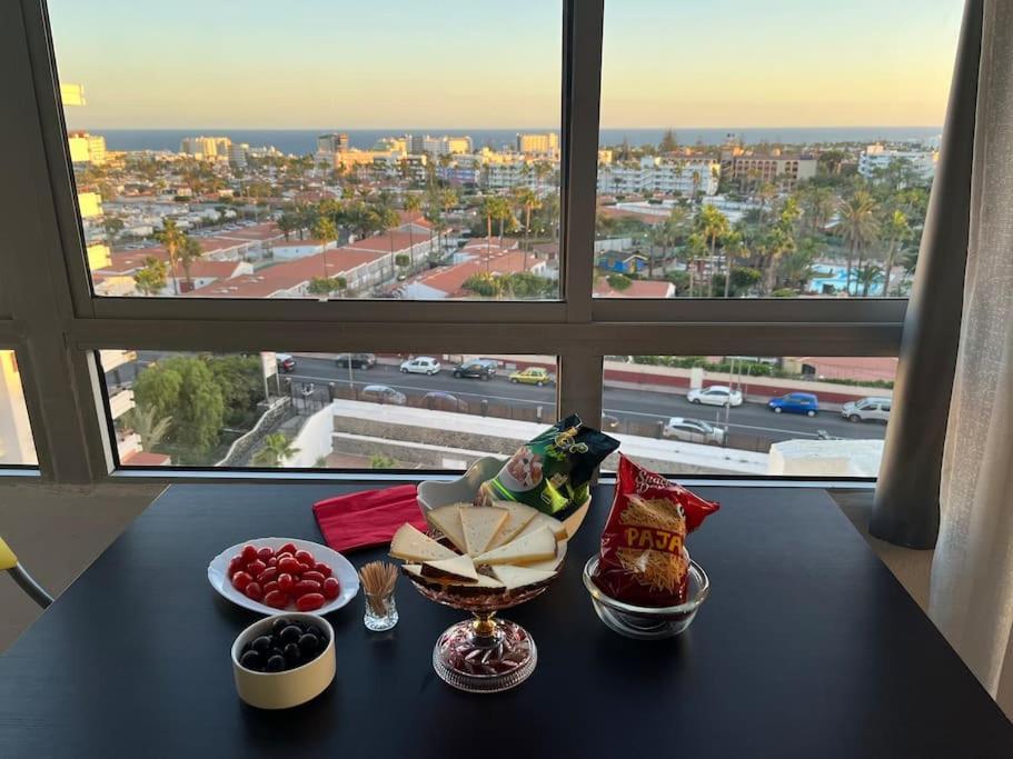 Traumhafte Wohnung Mit Panoramablick Und Pool بلايا ديل إنغلز المظهر الخارجي الصورة